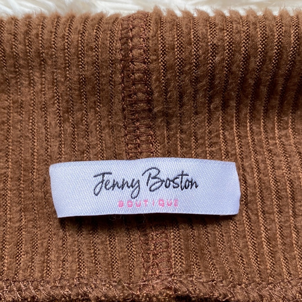 Jenny Boston Ribbed Dolman Top ๐ Brown - Picture 11 of 12